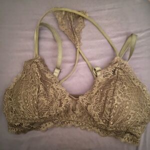 Olive Green Lacy Bralette